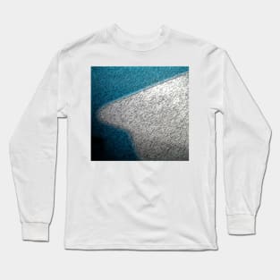 Blue and white curve Long Sleeve T-Shirt